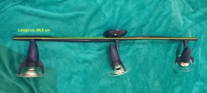   Deckenlampe mit 3 Lampen blau 