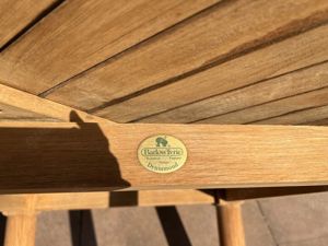 Runder Tisch & 6 Stühle Barlow Tyrie Teak Drummond Waveney Garpa Auflagen Bild 5