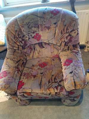 Sessel mit Hocker Bild 2