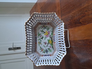 Antike Porzellan-Zierschale, ca. 90 Jahre alt, Porzellanmanufaktur Schierholz, Plaue Thüringen