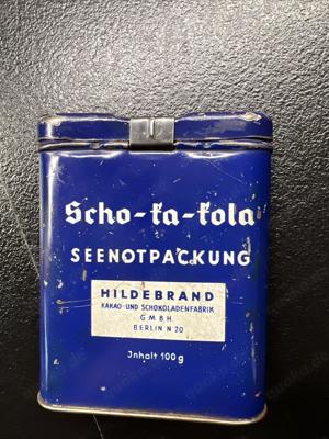 Scho Ka Kola SEENOTPACKUNG Blechdose WW2 Wehrmacht original Hildebrand