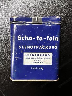 Scho Ka Kola SEENOTPACKUNG Blechdose WW2 Wehrmacht original Hildebrand Bild 2