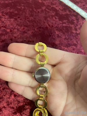 Bifora Damenuhr, Armbanduhr, goldfarben Bild 4