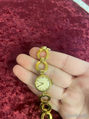 Bifora Damenuhr, Armbanduhr, goldfarben Bild 2