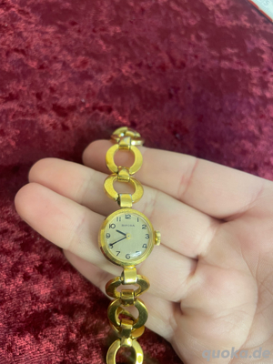 Bifora Damenuhr, Armbanduhr, goldfarben Bild 3