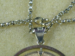 Kette + Münz-Anhänger 20 Kronen 585   900 Gold Bild 3
