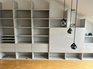 Interlübke Regalwand Studimo Lack Platin 440,8 x 44,6 x 256,2 - 148,3 cm Bild 3