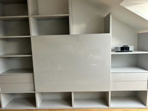 Interlübke Regalwand Studimo Lack Platin 440,8 x 44,6 x 256,2 - 148,3 cm Bild 5