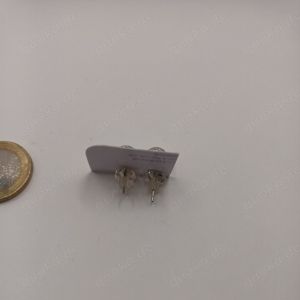 Modeschmuck Ohrringe Ohrstecker Silberfarbe Perlen Bild 3