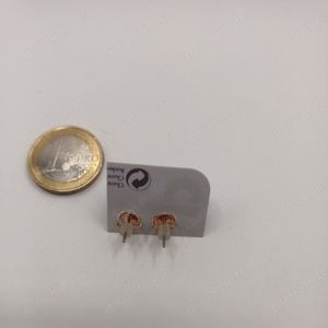 Modeschmuck Ohrringe Ohrstecker Kupferfarbe Perlen Bild 2