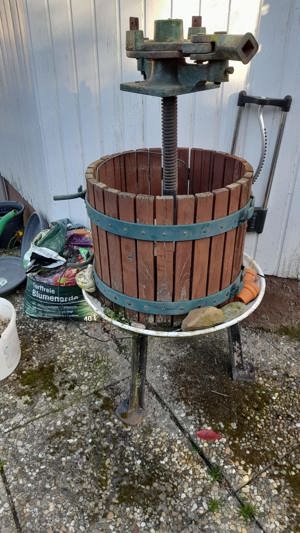 Obstpresse Weinpresse ideal zum bepflanzen