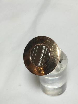 Ring gg   wg 585 14 karat brillianten --- massiver ring gewicht 9 gramm