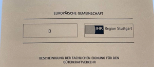Externer Verkehrsleiter EU-Lizenz Güterkraftverkehr