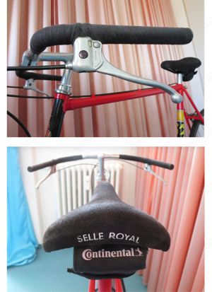 TI Raleigh, Raleigh Rennrad von 1983, teamrot, Rahmenhöhe 57, liebevoll restauriert, viel Zubehör Bild 5