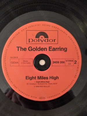The Golden Earring   Eight Miles High, Vinyl-LP, P1969, GER Bild 5