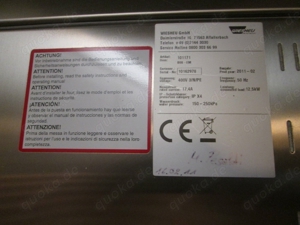 Wiesheu 10er Ladenbackofen m. Gärschrank u.Ablufthaube Bild 6