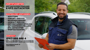 Excellent Unfallgutachten | Zertifizierter Kfz Sachverständiger und Kfz Gutachter in Berlin