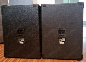 Gut erhaltene 75 Watt Boxen mit Hochständer und 2 ca 20m lange Lautsprecherkabel (Klinke-Klinke) Bild 2