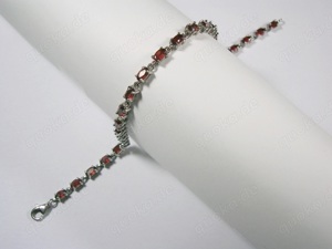 NEU: Armband 925 Silber mit Granat
