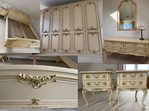 Komplettes Trüggelmann Schlafzimmer 60er Bett, Schrank, Komode...