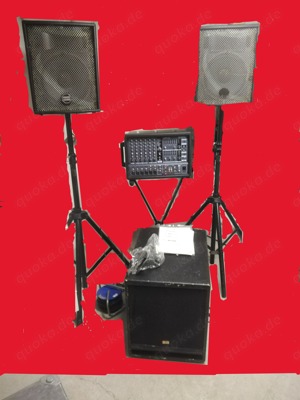 Audio PA 1000 Watt Yamaha, plus Subwoofer für Bands oder DJs 
