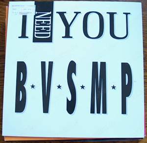 P MAXI-SINGLE B.V.S.M.P * I Need You BCM Records Vinyl, 12", 45 RPM Vinyl 