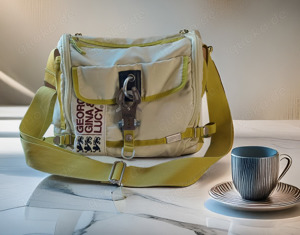 George Gina & Lucy GGL Tasche  Mr. Postman Lime Light Creme Limettengrün   Frisch & Stylisch