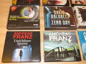 9x Hörbücher CD Krimi Thriller Baldacci Franz Grisham Rose Bild 2