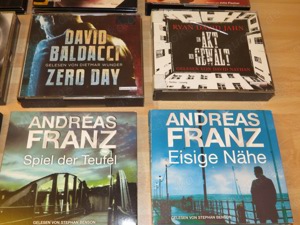 9x Hörbücher CD Krimi Thriller Baldacci Franz Grisham Rose Bild 3