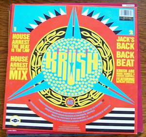 P MAXI-SINGLE KRUSH HOUSE ARREST JACK S Back Exclusiv America Fashion 1987 Vinyl, 12", 45 RPM  Wir 