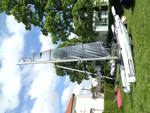 Katamaran Dart 16x mit Trailer und Slipwagen