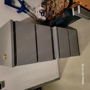 Nachttisch 2er set Anthrazit-Grau
