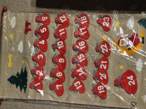 Adventskalender wiederverwendbar, neu