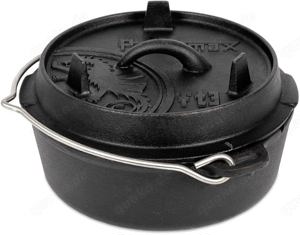 Dutch Oven. Petromax Grilltopf, Feuertopf. Nicht benutzt, mit Untersetzer. 