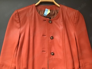 Top erhaltene YORN Lederjacke Echtes Lammnappa , Größe 36