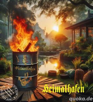Feuertonne Handmade Unikat Heimathafen 200 Liter