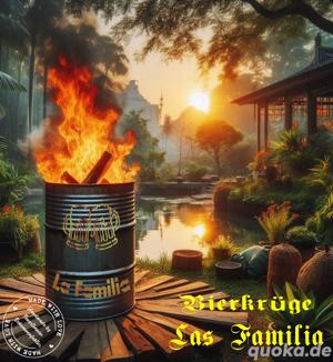 Feuertonne 200 Liter Handmade Unikat Fass La Familia