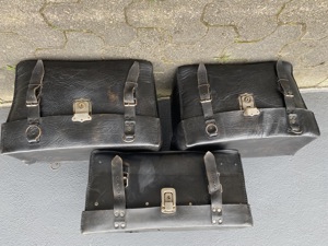 Motorradkoffer aus Leder Bild 1