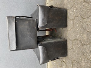 Motorradkoffer aus Leder Bild 3