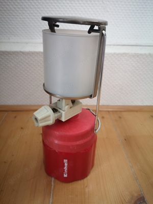 Camping Gaslaterne Gaslampe mit Piezo Zündung und Suprax Glas Bild 2