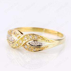 Vintage Ring (585er Gold) mit Brillanten Bild 3