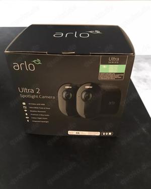 arlo Ultra 2 4k Spotlight Camera 2-er Set einschl. SmartHub VMB5000 OVP