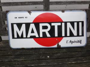 Martini Altes Emailleschild 60er Jahre Reklame Werbung Schild Reklameschild