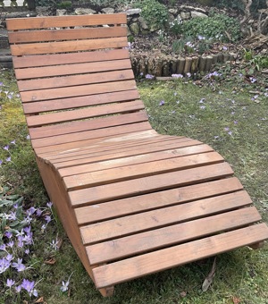 Massivholz Schaukelliege
