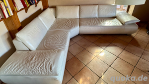 Koinor Ledercouch weiss
