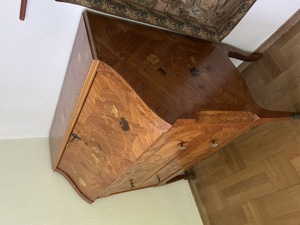 Antiquitäten Kommode Sekretär mit Oberschrank Bild 5