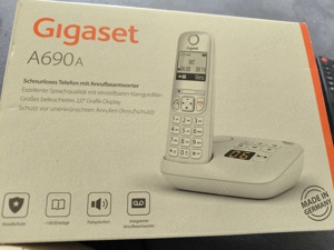 Gigaset A690A weiß Telefon mit Anrufbeantworter