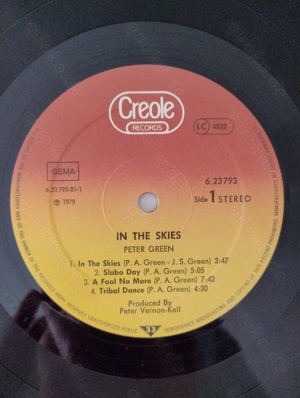 Peter Green--In The Skies, Vinyl-LP, P1979, Gatefold, GER Bild 9