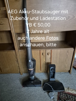 AEG Akku-Staubsauger mit Zubehör 