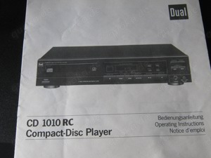 DUAL   CD-Player CD 1010 RC - schwarz - KULT-GERÄT aus dem Schwarzwald